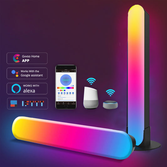 Smart LED Light Bar - Vibrant RGB Atmosphere for Music Sync. Perfect Night Light.