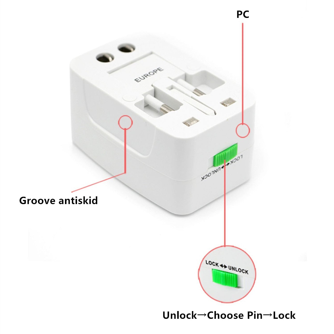 All in One Universal International Plug Adapter