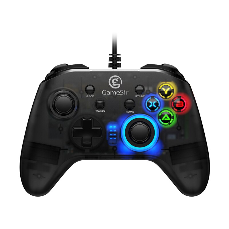 Wired Gamepad Game Controller - Vibration & Turbo Function for PC Gaming