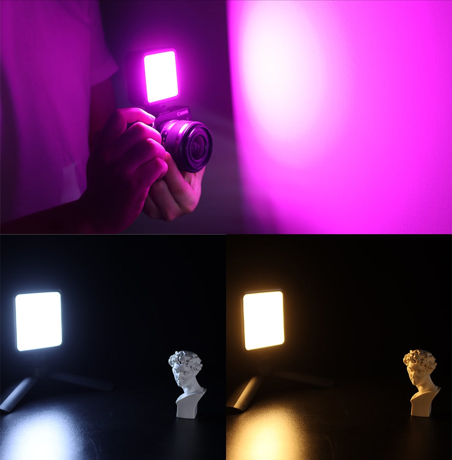 RGB LED Video Light - Magnetic Mini Fill for Camera