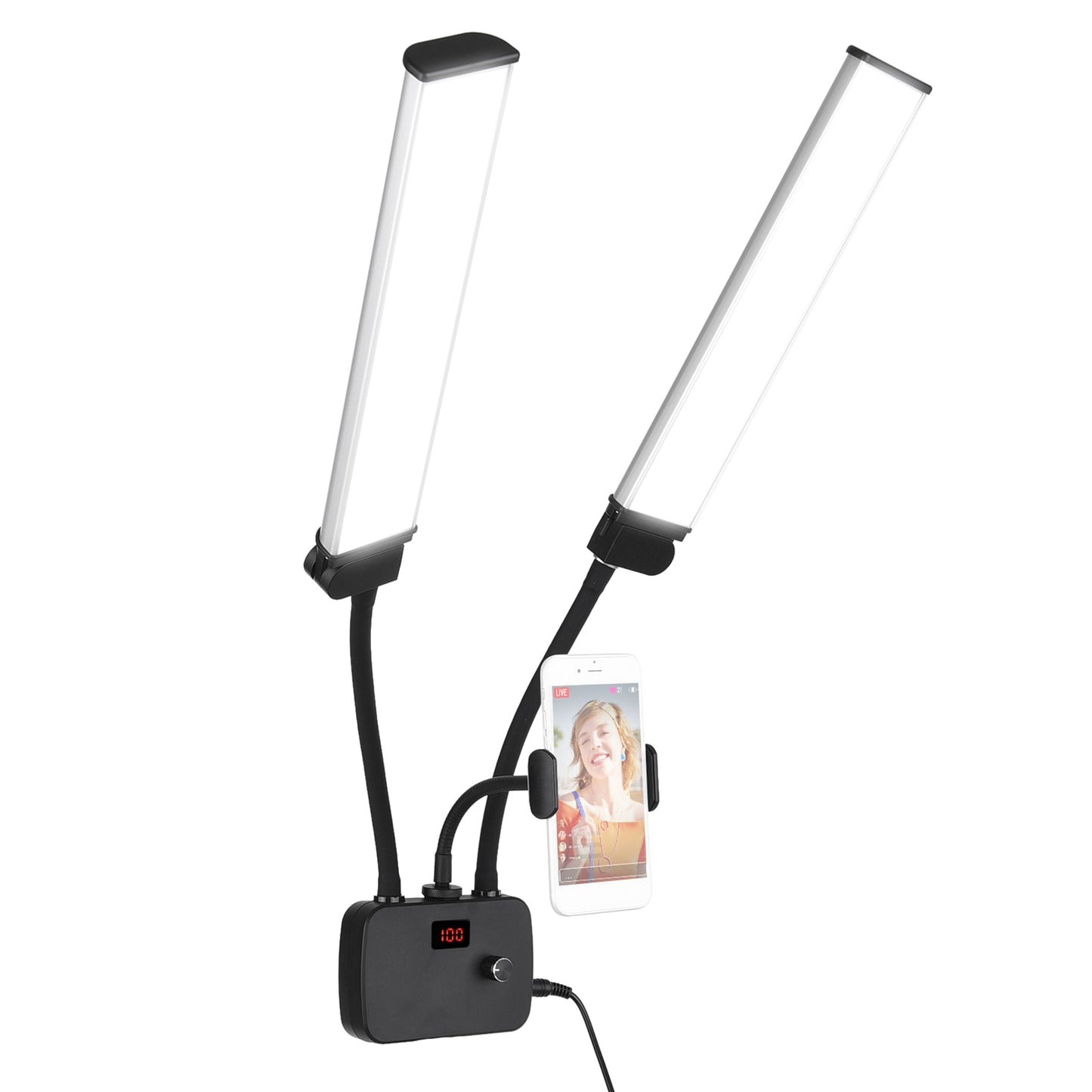 Flexible LED Fill Light - Dimmable Video Light for Makeup and Live Stream