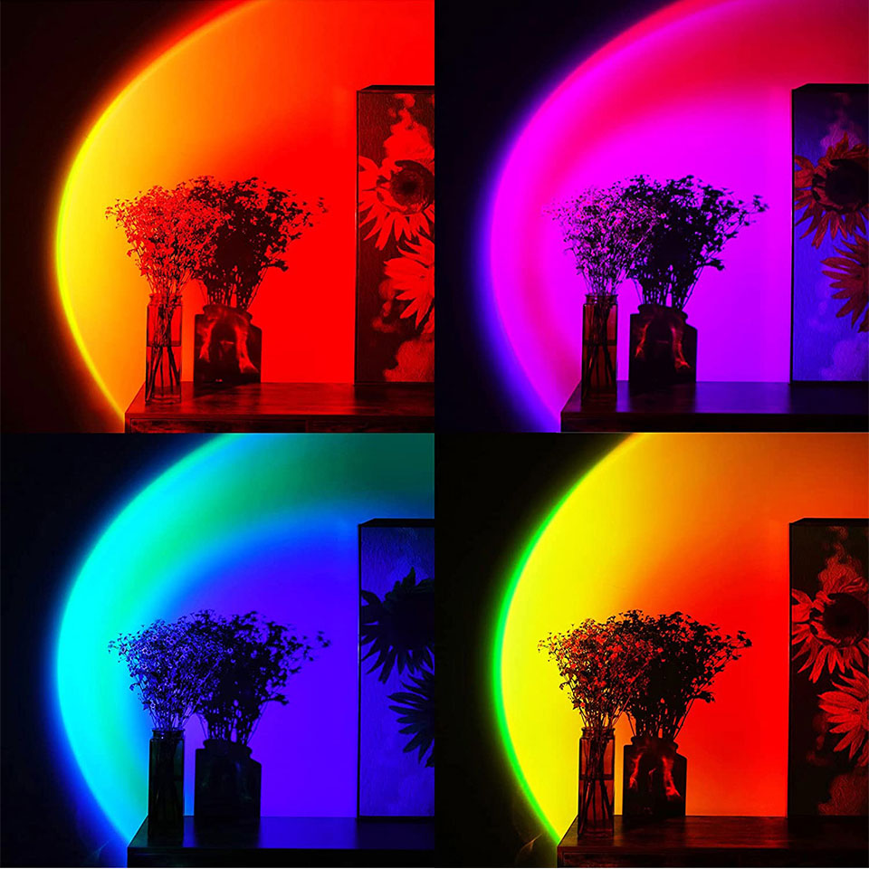 Sunset Lamp Projector - Remote LED Lights for Room Decoration