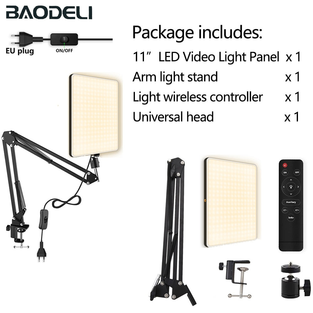 Bi-color LED Fill Lamp - Studio Light with Stand