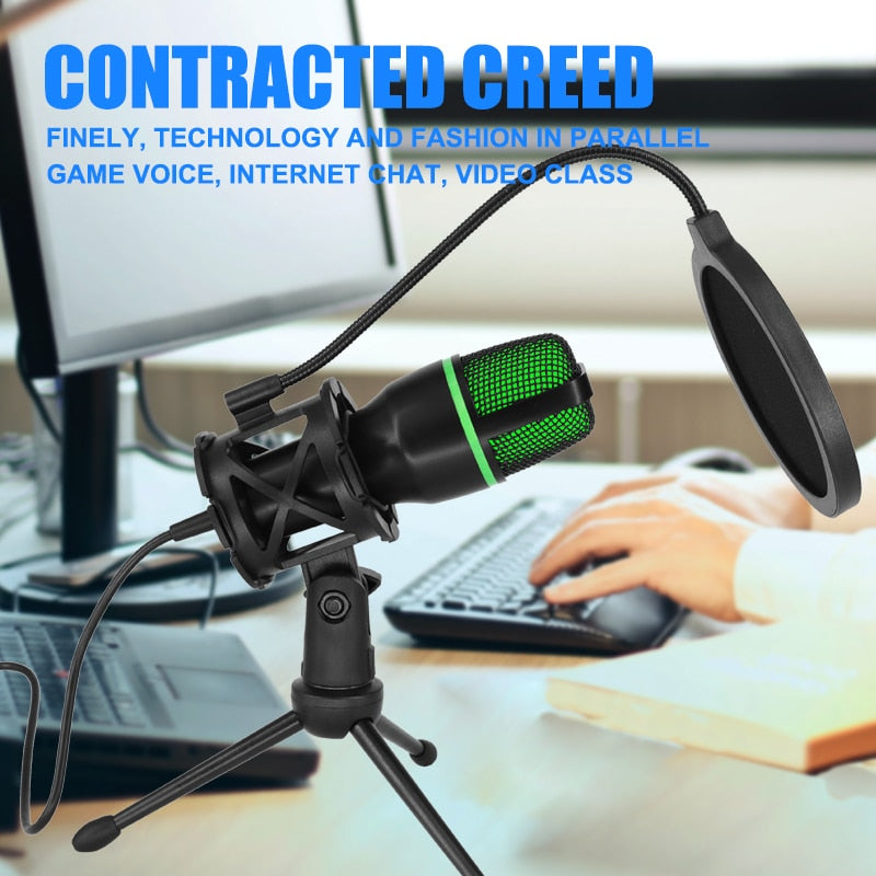 USB Microphone - Professional Wired Mic for PC, Gaming