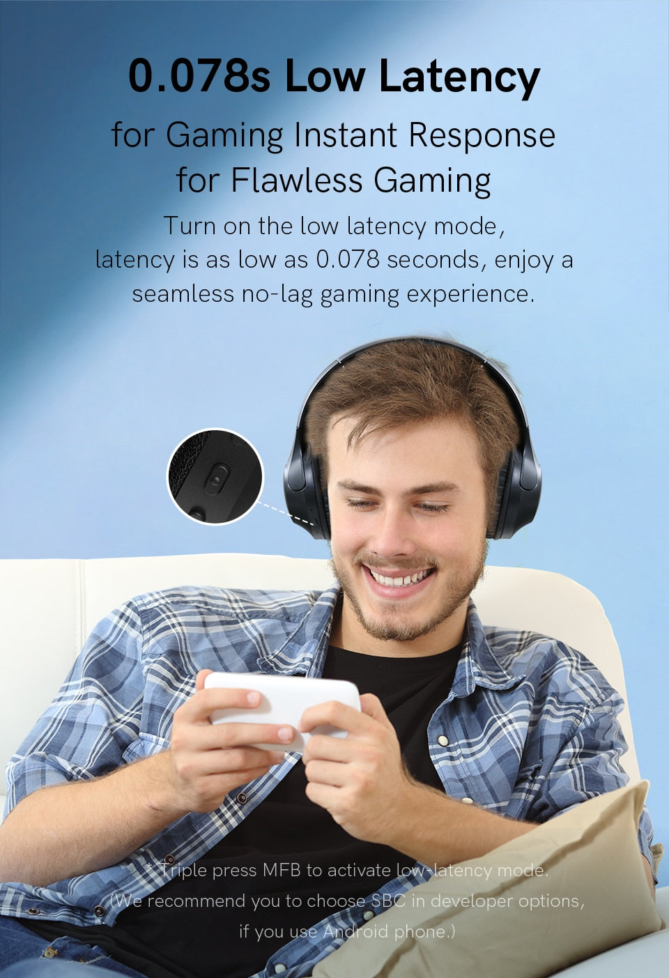 Wireless Headphones - Bluetooth 5.3 Stereo Gaming Earphones