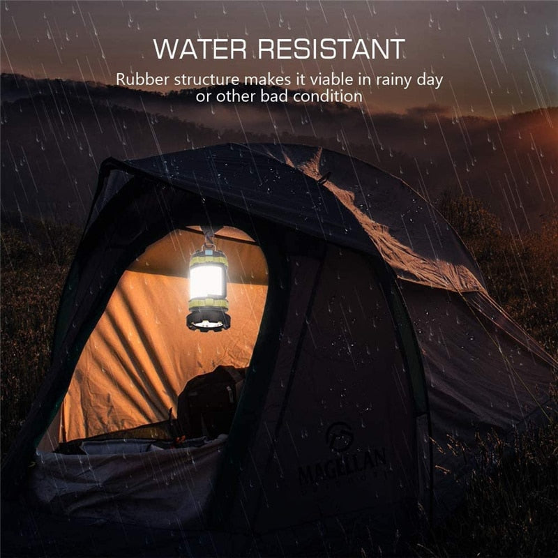 Rechargeable Camping Lantern - Waterproof LED Flashlight. Portable and Versatile