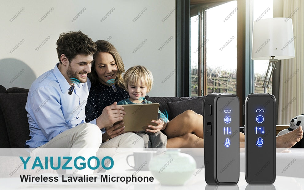 Portable Wireless Lavalier Mic - Mini Lapel for Audio & Video Recording.