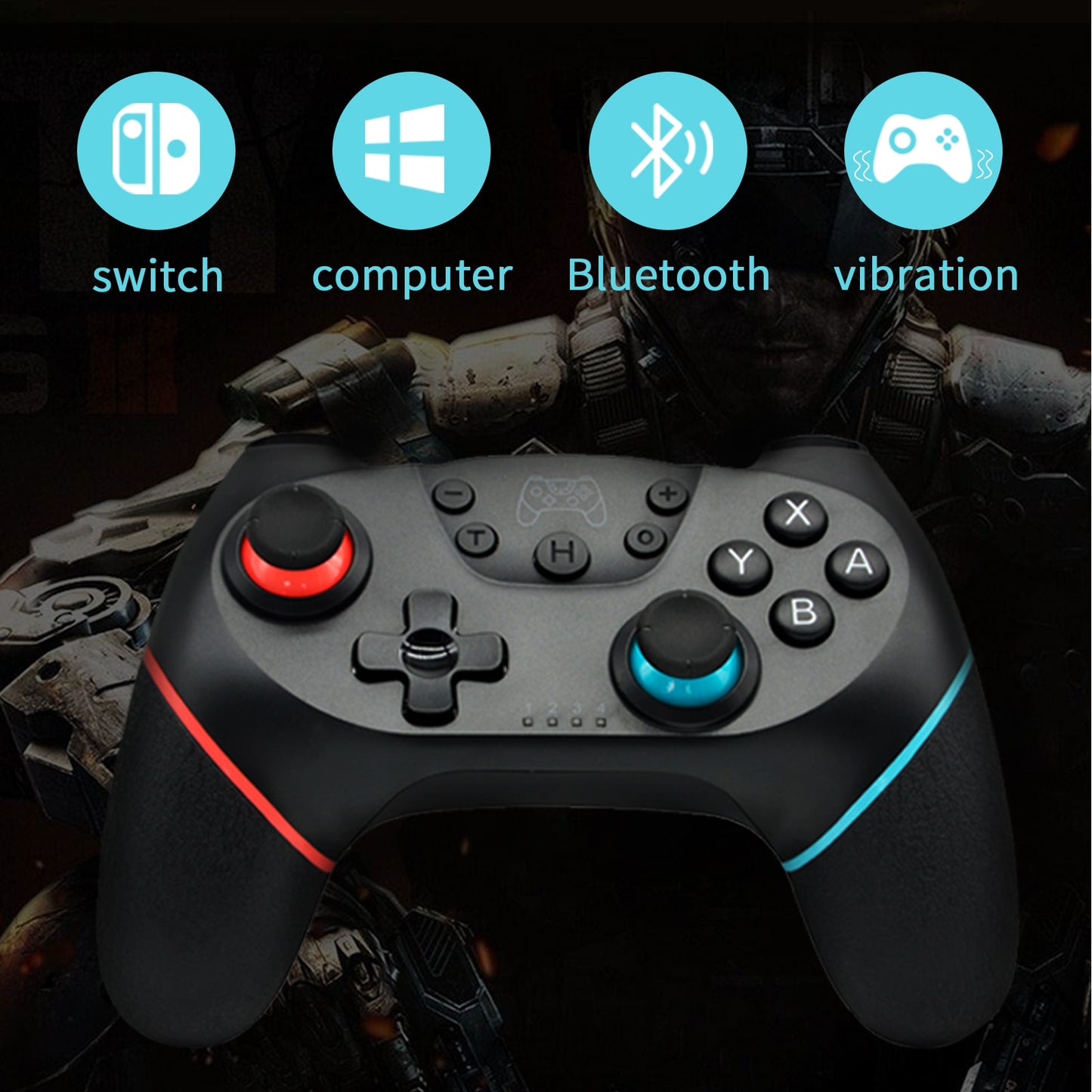 Wireless Nintendo Switch Controller - Pro Gamepad with Bluetooth. Enhanced Control