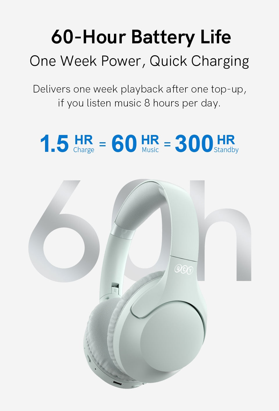 Wireless Headphones - Bluetooth 5.3 Stereo Gaming Earphones