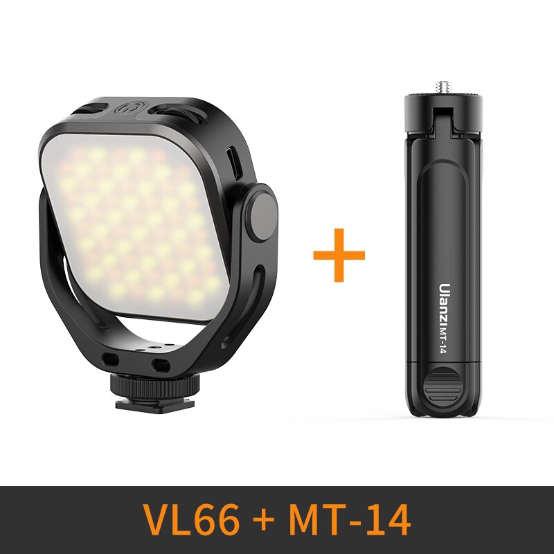 Adjustable LED Video Light with 360 Rotation Mount Bracket Rechargable DSLR SLR
