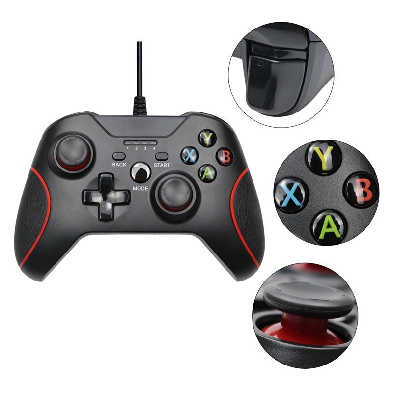 Wired USB Gamepad - Joystick for PS3, PC, Android. Enhanced Gaming Control