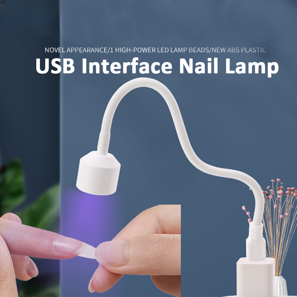 UV LED Lamp For Nails  Mini Bendable USB Nail Drying Lamp For Manicure Nail Equipment Art Tools