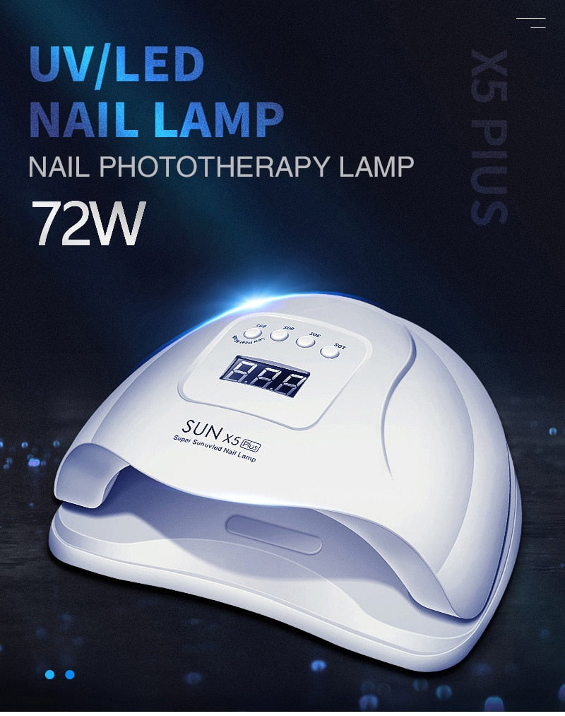 Nail Dryer LED Nail Lamp UV Lamp for Curing All Gel Nail Polish With Motion Sensing Manicure Pedicure Salon Tool