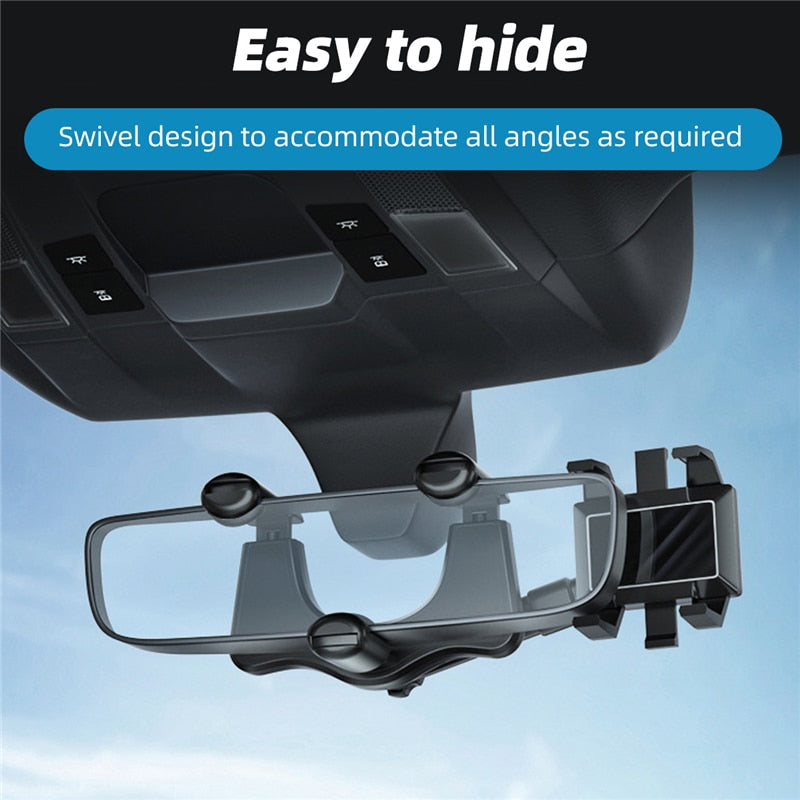 360° Car Rearview Mirror Phone Holder for Car