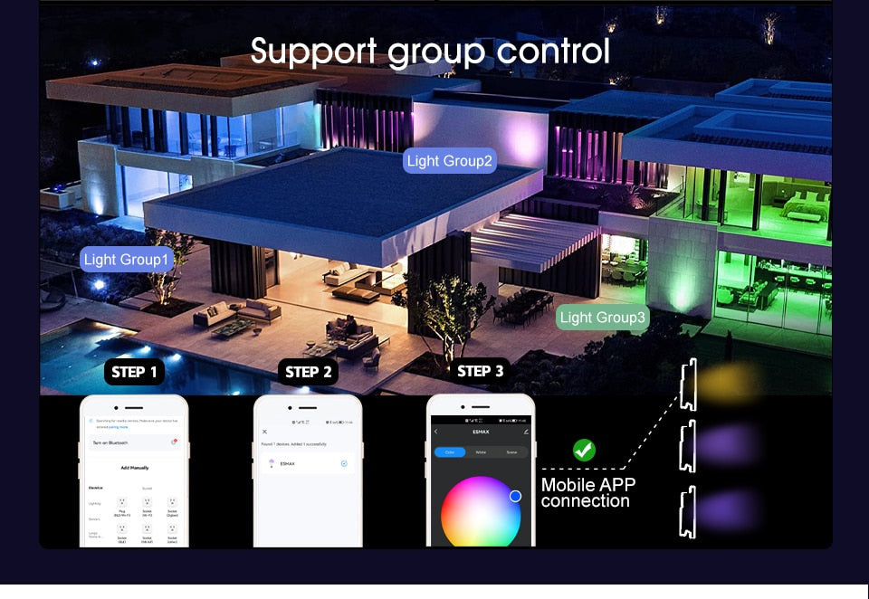 RGB Christmas Lights - Outdoor LED Projector for Festive Ambiance