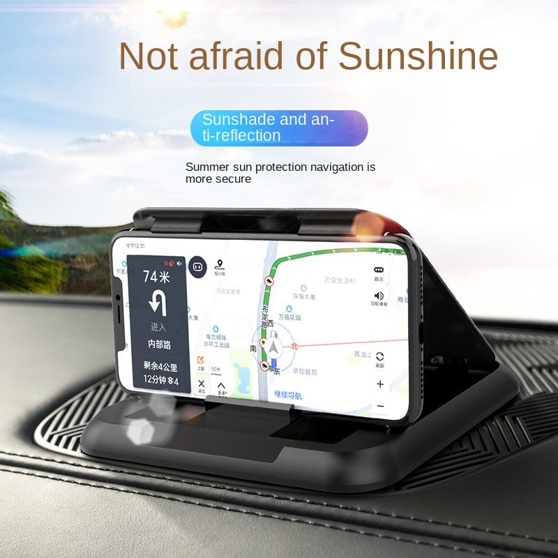 Carbon Fiber Car Phone Holder Dashboard  Mobile Phone Clip Mount Bracket for IPhone  Stand
