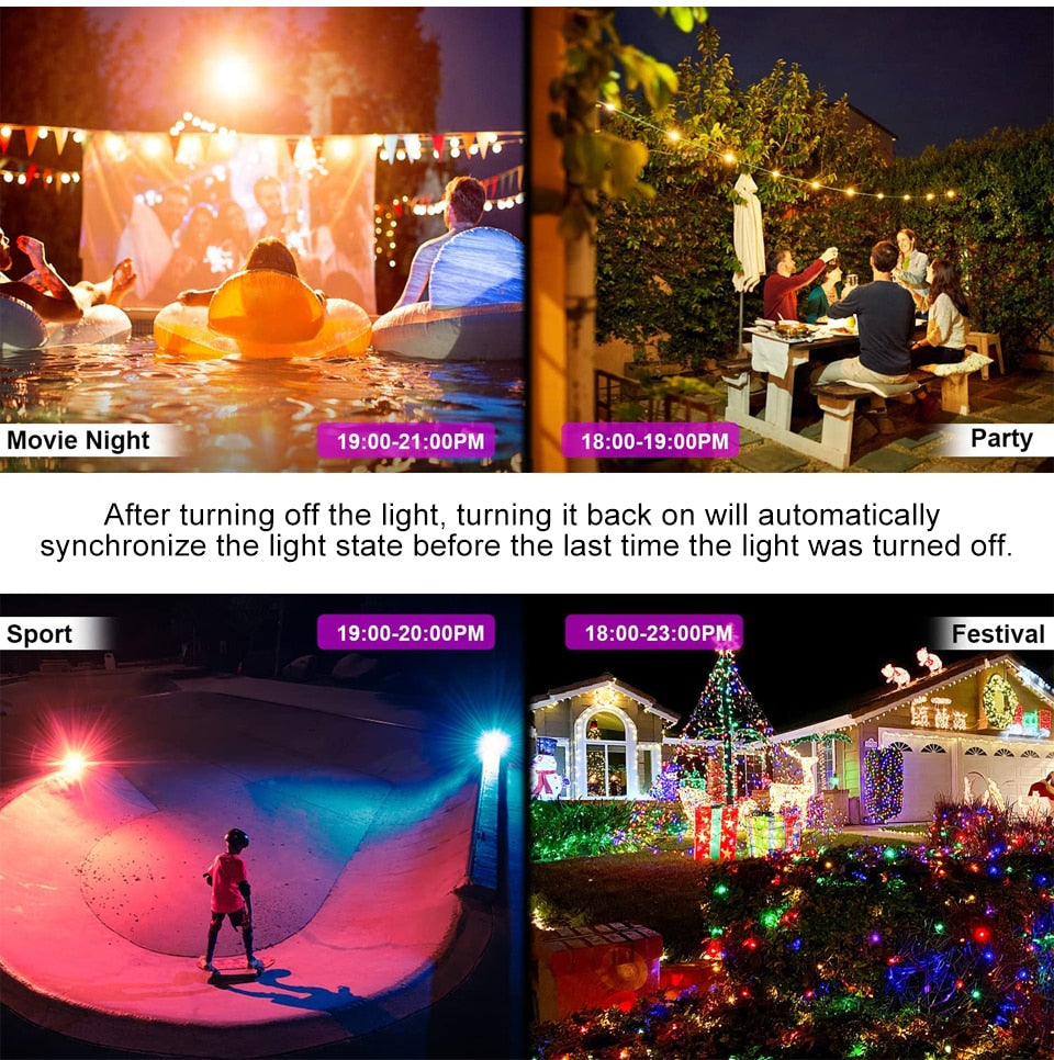 RGB Christmas Lights - Outdoor LED Projector for Festive Ambiance