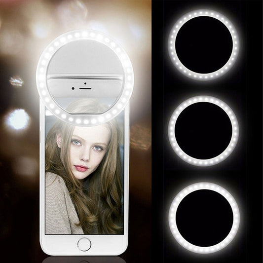 Led Selfie Ring Light Mobile Phone Lens LED Selfie Lamp Ring for Phone Selfie Light